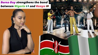 Burna Boy in Kenya: Nigeria 🇳🇬 and Kenya 🇰🇪  are bridging the entertainment gap.