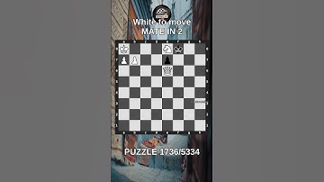 Chess puzzle series 🧩1736/5334 #chess #puzzle #learnchesstactics #magnuscarlsen #polgar #chessbooks