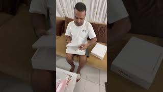 Unboxing my new MacBook Air M3 in starlight #macbookair #macbookairm3 #apple #starlight