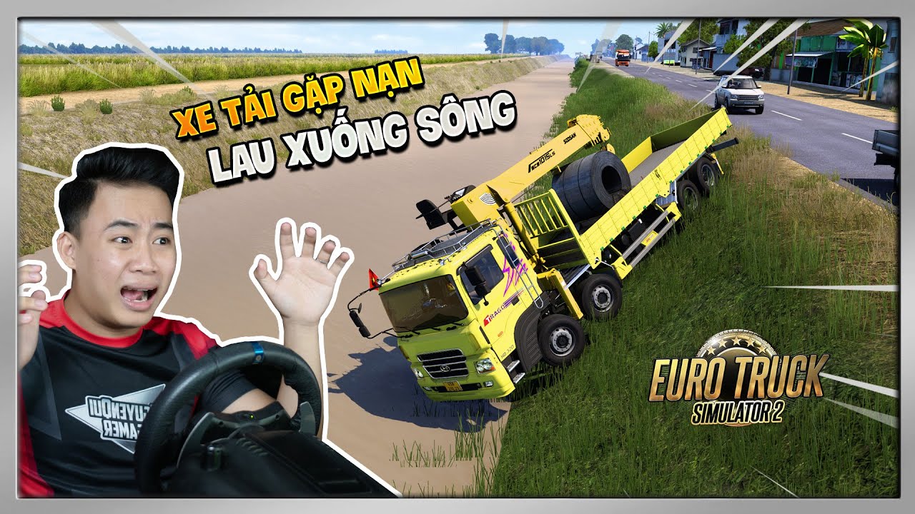 Ets2 xe t i hyundai trago ch cu n th p g p tai n n r i xu ng s ng