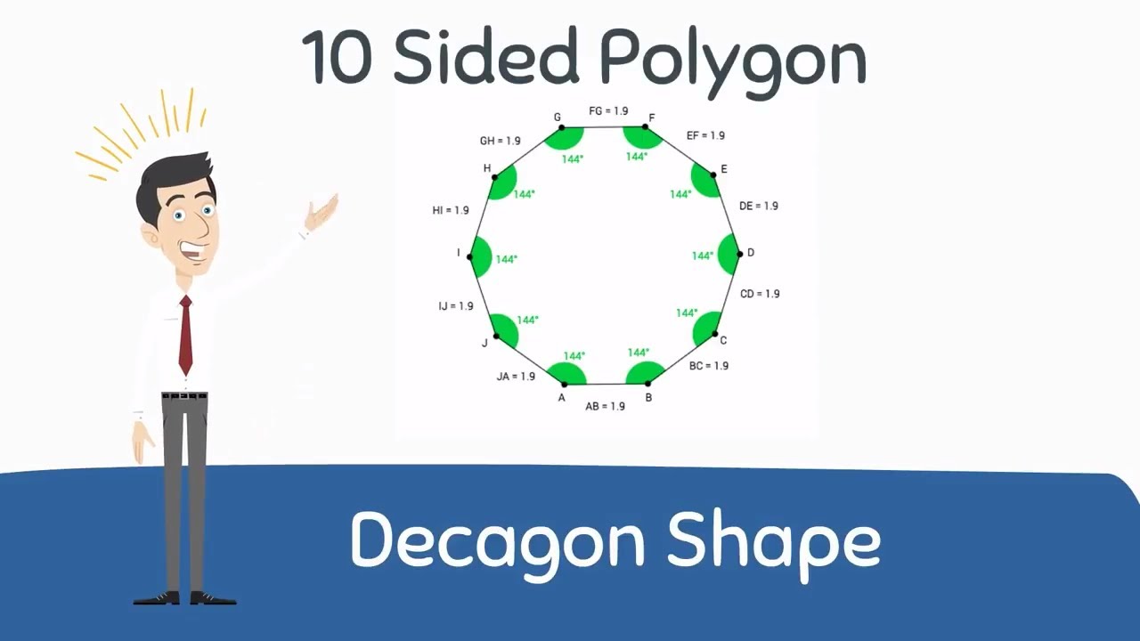 Decagon Shape Polygon Shape