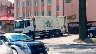 Білий сміттєвоз Грінера забирає вторсировину у Львові !!♻️🗑️🚛