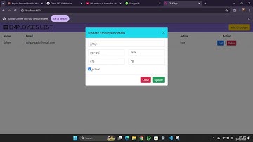 Employee management system (CRUD App) using Asp.net API and Angular 19