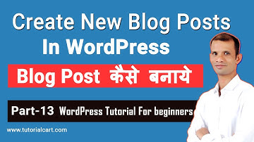 How to Create New Blog Posts In WordPress Hindi Tutorial - Part 13