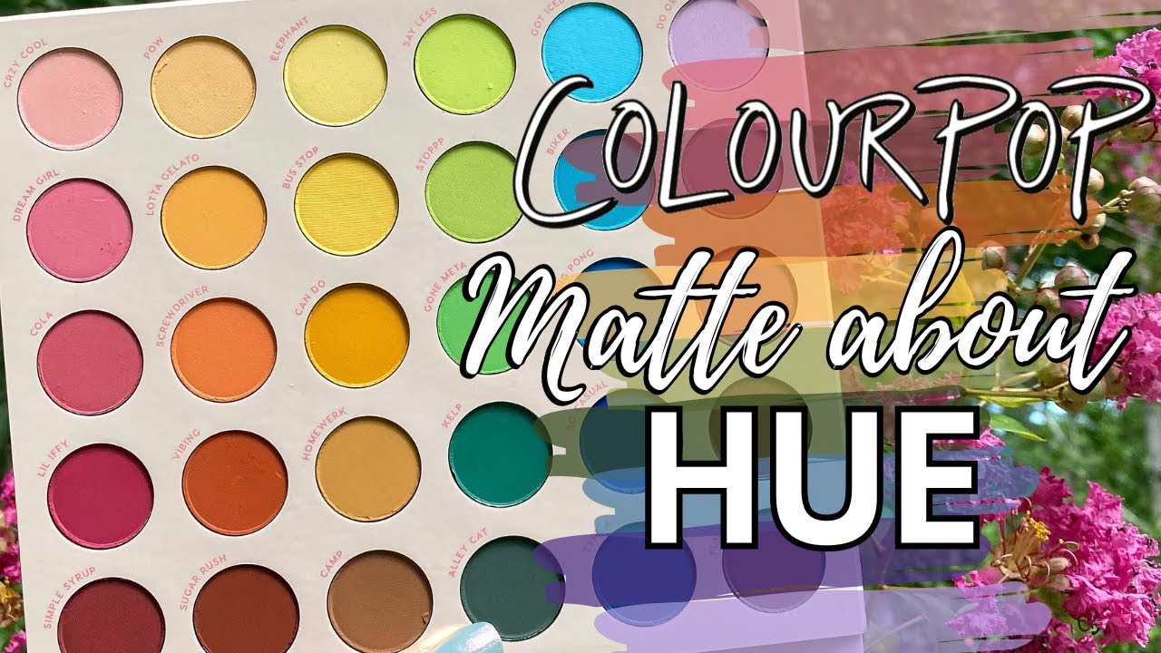 video COLOURPOP Matte About Hue Eyeshadow Palette