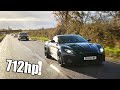 Swapping Modified for SUPERCARS! - Driving a 712hp Aston in the WET!