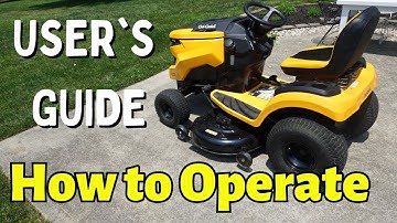 How to Start and Use a Cub Cadet Enduro Series Lawn Tractor - FULL TUTORIAL