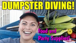 RETAIL DUMPSTER DIVING IN UTAH! Diving for Food and Party Supplies!