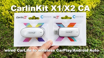 Unbox! Transform CarLife to Wireless CarPlay/Android Auto with CarlinKit X1CA For Changan Geely