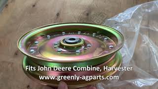 AH94450, Flat Flanged Idler Pulley, John Deere - Greenly Manufacturer