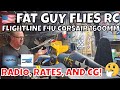 FLIGHTLINE F4U CORSAIR 1600MM RADIO,RATES, AND CG by FGFRC #aviation