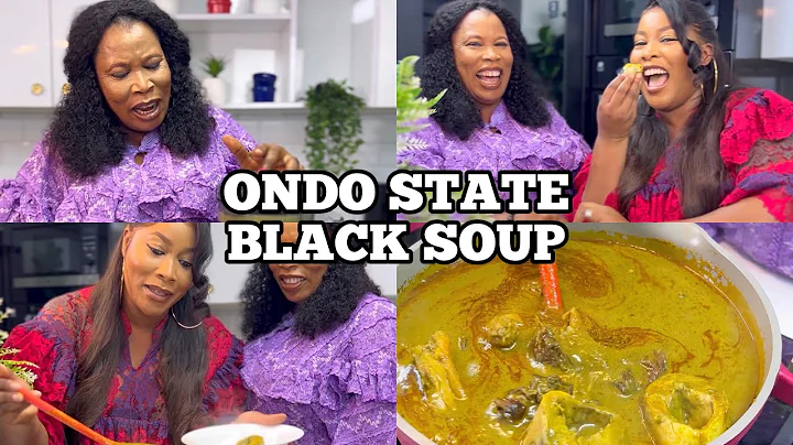 I TASKED MY MUM TO MAKE BLACK SOUP FROM ONDO STATE NIGERIA #BlackSoupRecipe #nigerianfood