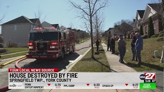 York County home destroyed during 2 alarm fire
