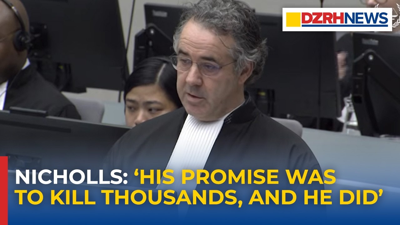 Джулиан Николлс опровергает заявление Кауфмана о войне Дутерте с наркотиками.