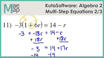 KutaSoftware: Algebra 2- Multi-Step Equations Part 2