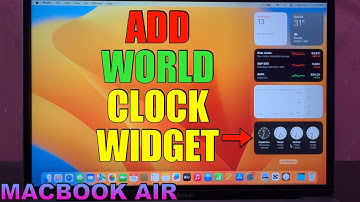 How to Add World Clock Widget on MACBOOK