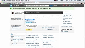Select who can see your connections on LinkedIn
