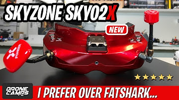 I PREFER THESE OVER FATSHARK - NEW Skyzone SKY02X Fpv Goggles