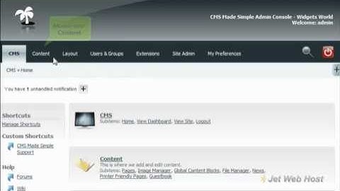 How to edit global content block in CMS Made Simple