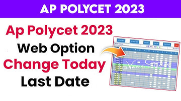 AP POLYCET 2023 Counselling Web options | ap Polycet 2023 web options | ap Polycet web Options 2023