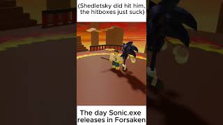 When Sonic.exe Releases In Forsaken