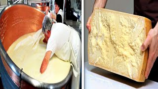 Como se HACE el QUESO PARMESANO🧀reggiano | INCREÍBLES Máquinas de Fabricación de QUESO