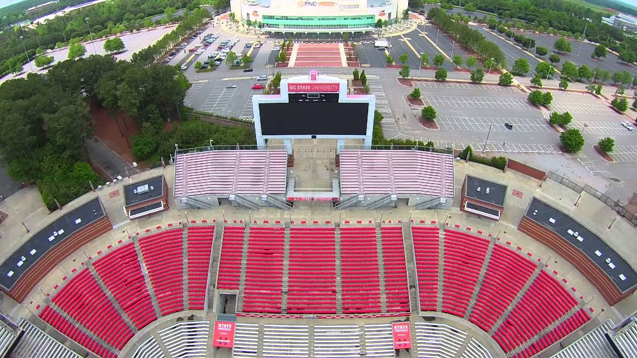 Carter Finley Stadium. A drone's POV