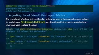 How to Dynamically Populate Any Cell in GridLayout Using Xamarin