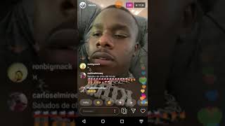 Da'baby talking about Rockstar on Instagram live