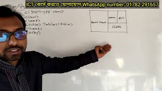 HTML to convert rows to columns and columns to rows || hsc ict 4th chapter ||