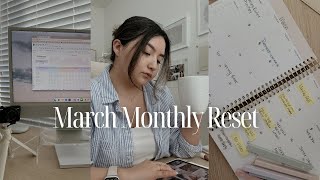 March Monthly Reset Routine | 12 week year update,  habit tracking, monthly reflections