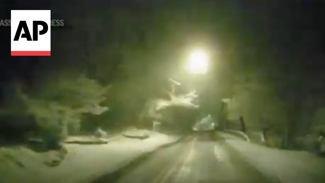 Winter storm drops snow on northern New Jersey - YouTube