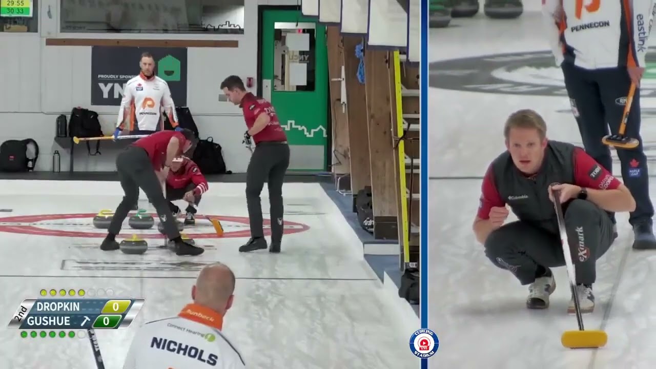 DOUBLE-EXTRA-END Brad Gushue vs Korey Dropkin Draw 8 Henderson Metal Fall Classic XCM