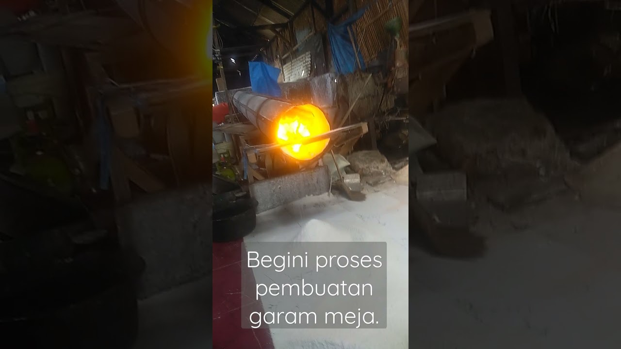 Begini proses pembuatan garam meja.