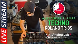 #9 | Alexander T. Rose | House to Techno to Psytrance | Music Jam from Scratch 120-141 BPM | TR-8s