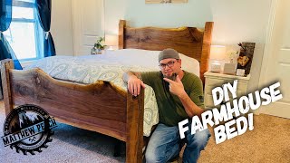 Building I Live Edge Bed!