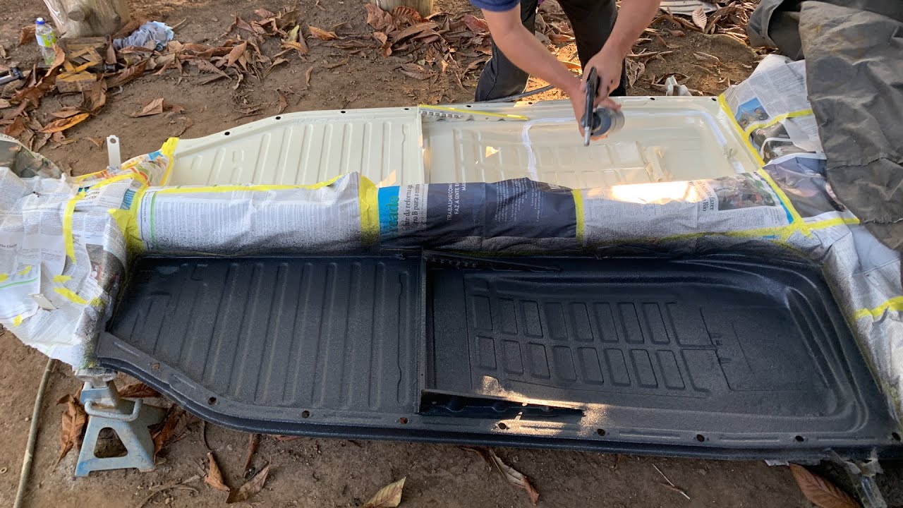 Tonella - Emborrachamento e pintura do assoalho do Fuskatia!