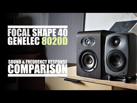Focal Shape 40  vs  Genelec 8020D  ||  Sound & Frequency Response Comparison