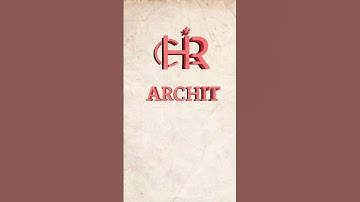 Archit name brand logo 👌👍Comment your name 💥 #short #ytshort #viral #art #shortfeed #artlogo