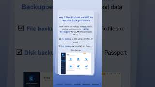 How I backup my WD My Passport easily #aomeibackupper #WDMyPassport #databackup