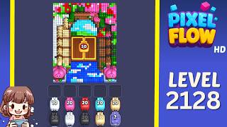 Pixel Flow Level 2128 Solution Walkthrough