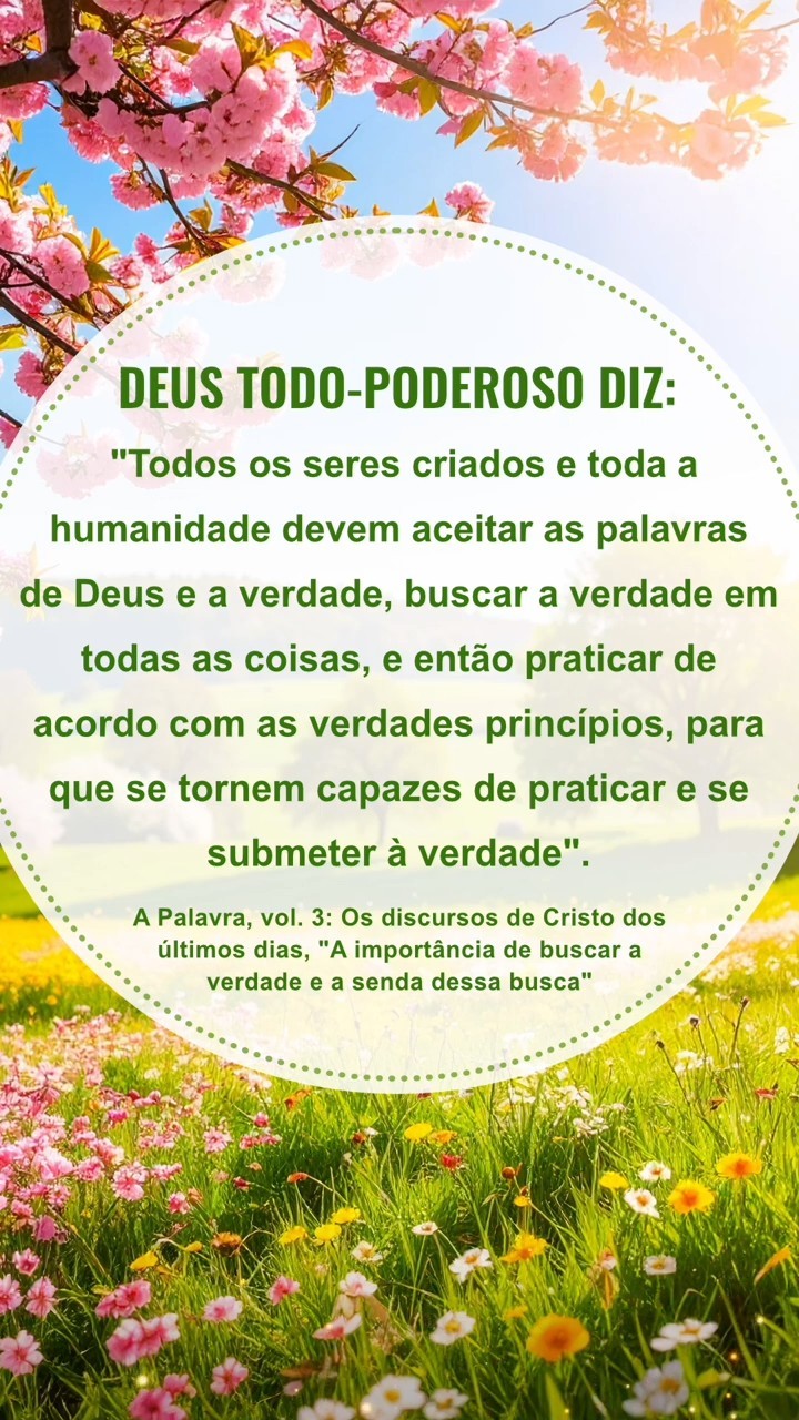 Acalme-se diante de Deus, leia Suas palavras