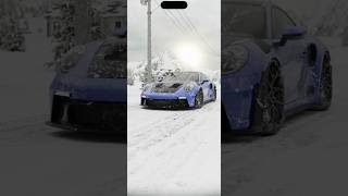 Gorgeous Porsche In Snow