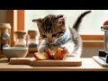 A Calico Kitten's Cozy Day in Japan: Tricycle Adventures & Peach Dreams 🌸🐾|日本の三毛子猫、ほっこり一日:三輪車と桃の夢