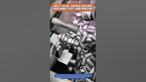 Automated spring manufacturing process using high precision and efficient machinery.