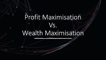 Profit Maximisation Vs Wealth Maximisation