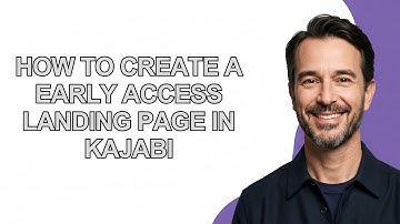 How to Create a Early Access Landing Page In Kajabi - KevinHowTo