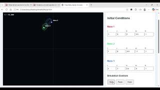 Three Body Gravity Simulator 1