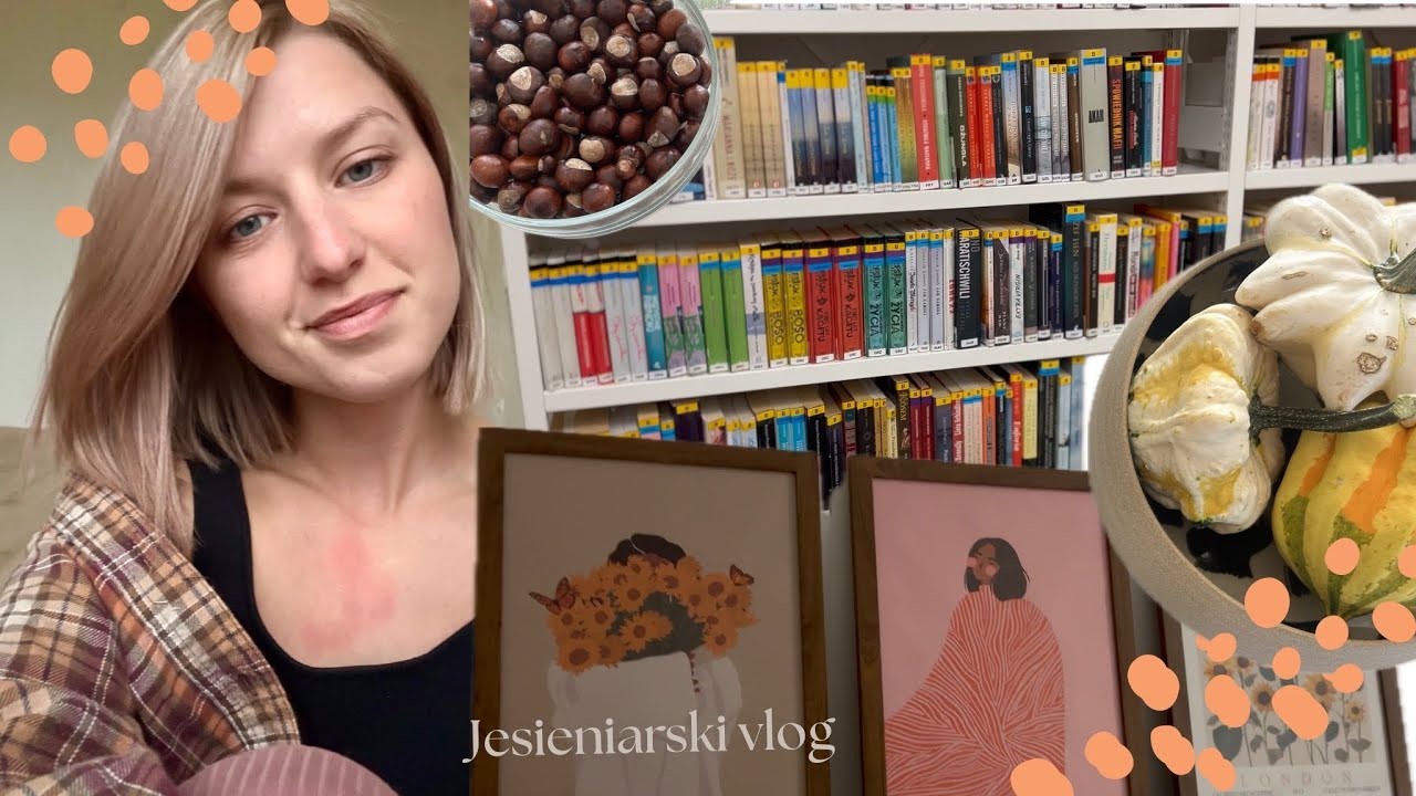 JESIENNY VLOG 🍁/ biblioteka 📓/ naturalne dekoracje🌰/ farbuje włosy i wieeelka cynamonka🥮