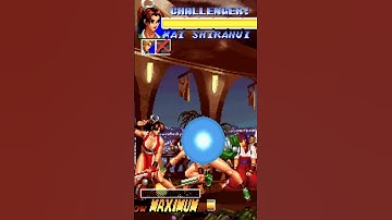 KOF 96 MAI SHIRANUI MAXIMUM POWER MOVES #Shorts